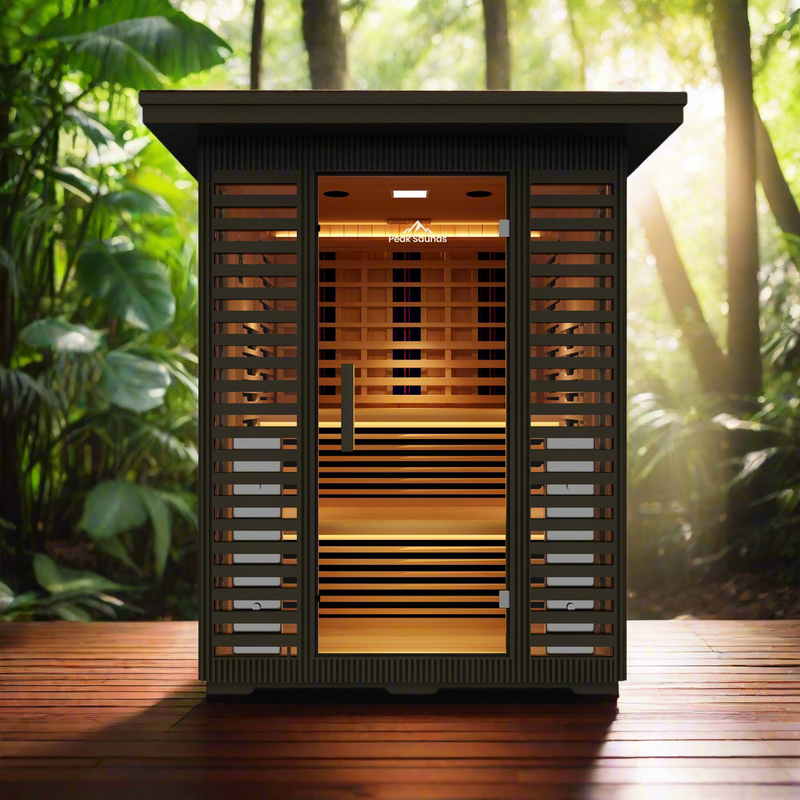 Load image into Gallery viewer, Peak Saunas Kilimanjaro Luxury 5-Person Outdoor Full Spectrum Infrared Sauna with Smart WiFi App Control