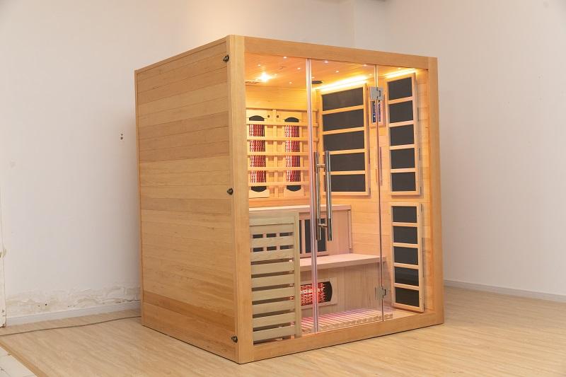 Load image into Gallery viewer, SAUNA EVOLUTION® Double Layer Bench Steam and Infrared Indoor Sauna Room Dual System 07