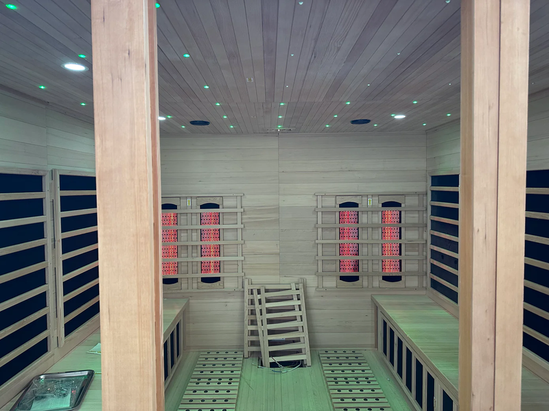 Load image into Gallery viewer, SAUNA EVOLUTION® Big Size Canadian Solid Wood Infrared and Steam Hybrid Dual system 06