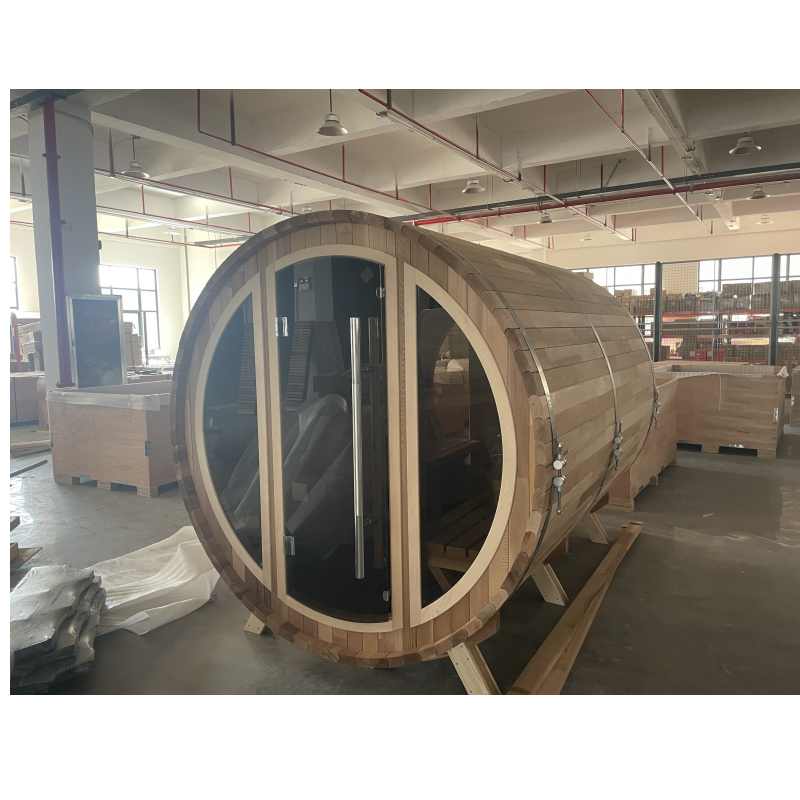 Load image into Gallery viewer, SAUNA EVOLUTION® Barrel Sauna Serenity Nature Air 9