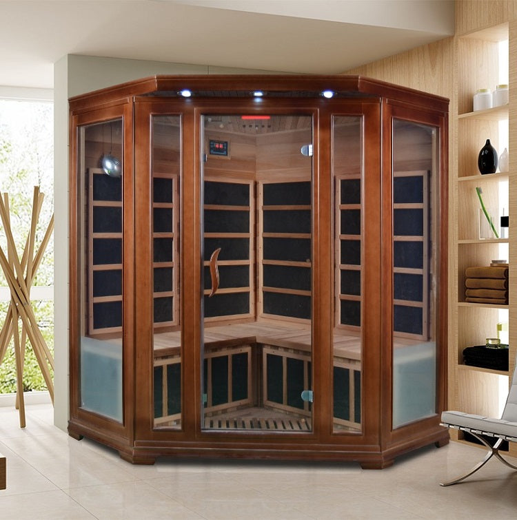 Load image into Gallery viewer, SAUNA EVOLUTION® Low EMF Indoor Wood Sauna With Carbon Panel Far Infrared 16