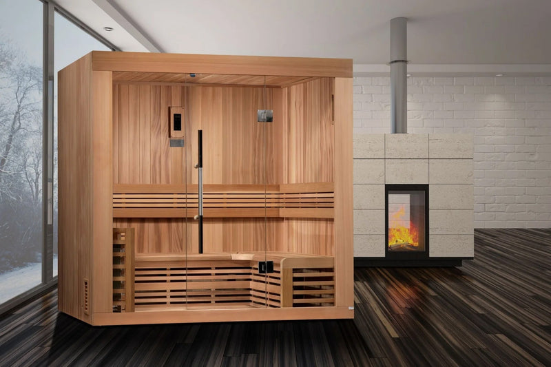 Load image into Gallery viewer, SAUNA EVOLUTION® 3 PERSON TRADITIONAL STEAM SAUNA MODERN RELAX 2