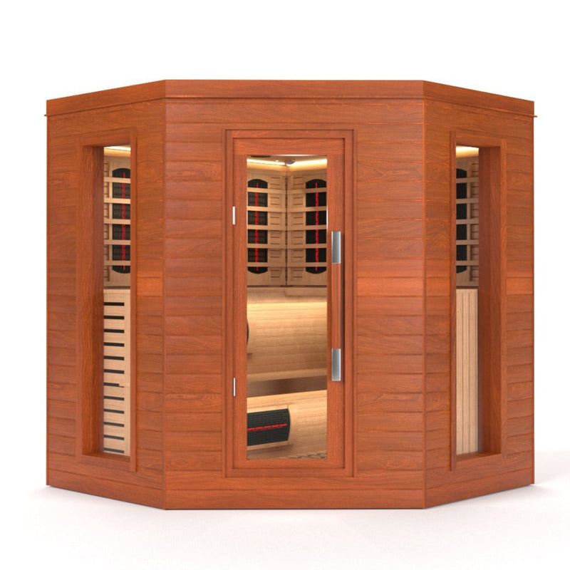 Load image into Gallery viewer, SAUNA EVOLUTION® Indoor Luxury Cabin Corner Sauna Luna - 1