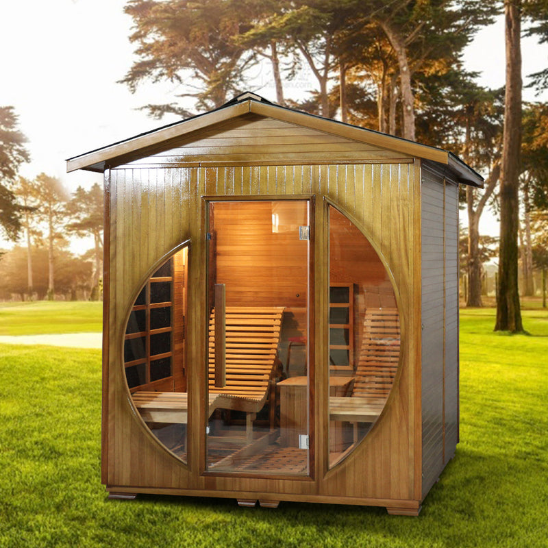 Load image into Gallery viewer, SAUNA EVOLUTION® Far Infrared Outdoor Harmony Sauna Room