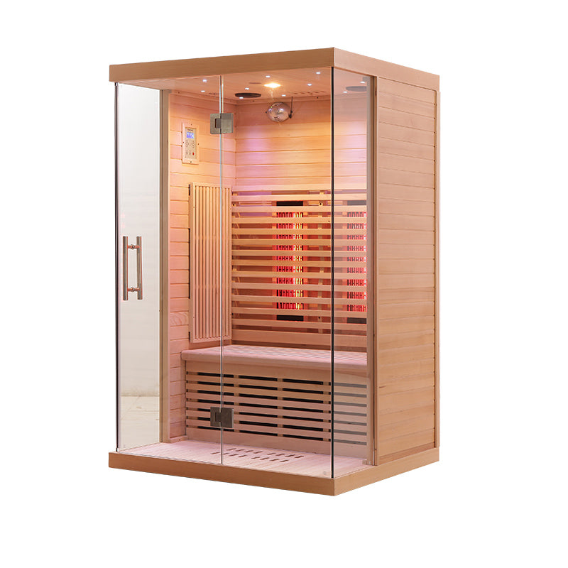 Load image into Gallery viewer, SAUNA EVOLUTION® Indoor Low EMF Sauna with Front Glass Far Infrared 05