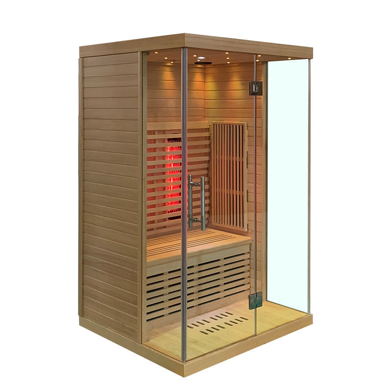 Load image into Gallery viewer, SAUNA EVOLUTION® Indoor Low EMF Sauna with Front Glass Far Infrared 05