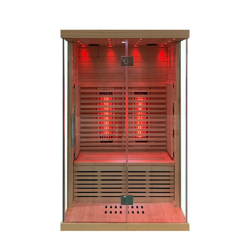 Load image into Gallery viewer, SAUNA EVOLUTION® Indoor Low EMF Sauna with Front Glass Far Infrared 05