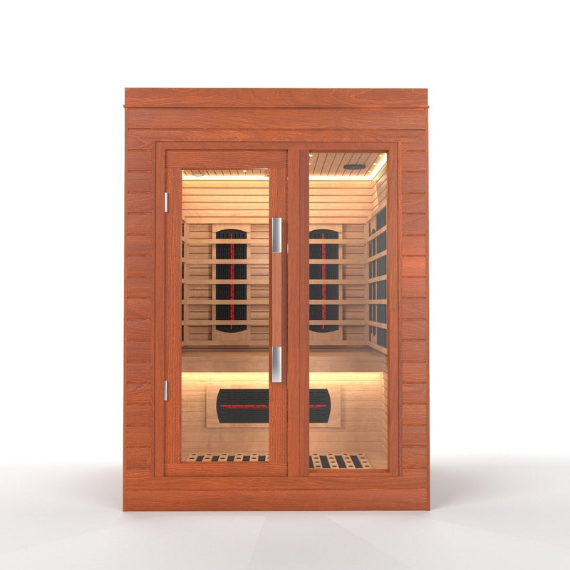 Load image into Gallery viewer, SAUNA EVOLUTION® Indoor Full Spectrum Luxury Single-Layer Bench Cabin Sauna Luna - 2