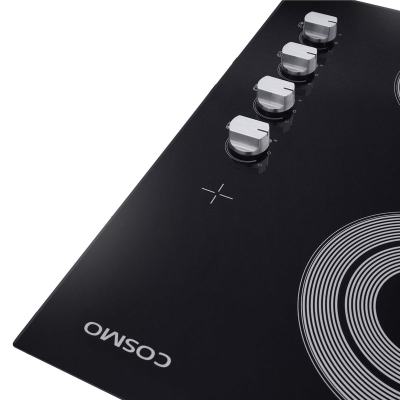 Load image into Gallery viewer, Cosmo 24" Electric Ceramic Glass Cooktop with 4 Elements, Dual Zone Element, Hot Surface Indicator Light and Control Knobs COS-244ECC