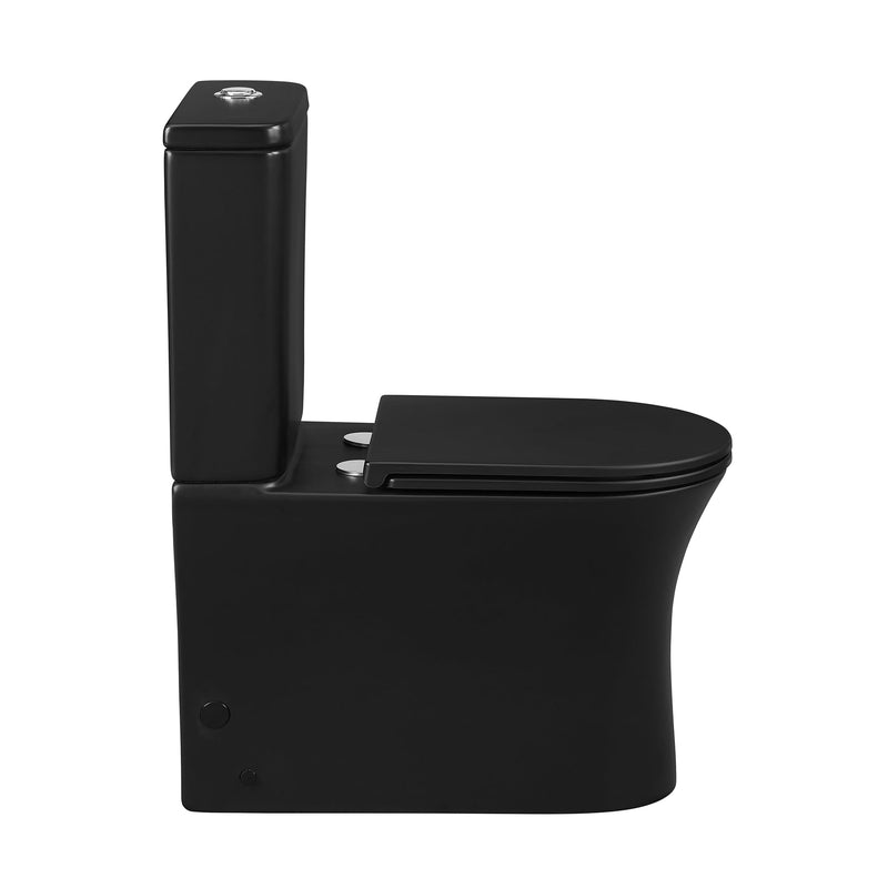 Load image into Gallery viewer, Swiss Madison Calice Two-Piece Elongated Rear Outlet Toilet Dual-Flush 0.8/1.28 gpf - SM-2T120