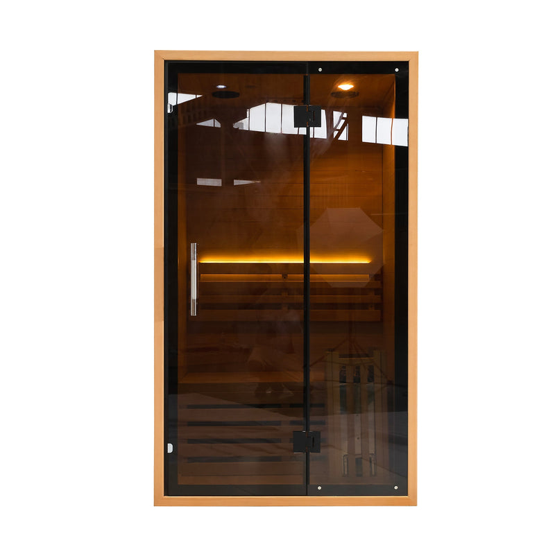 Load image into Gallery viewer, SAUNA EVOLUTION® Indoor Wicking and Perspiration Fumigation Box Wet Sauna Glass 04