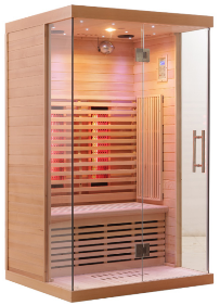 Load image into Gallery viewer, SAUNA EVOLUTION® Indoor Low EMF Sauna with Front Glass Far Infrared 05