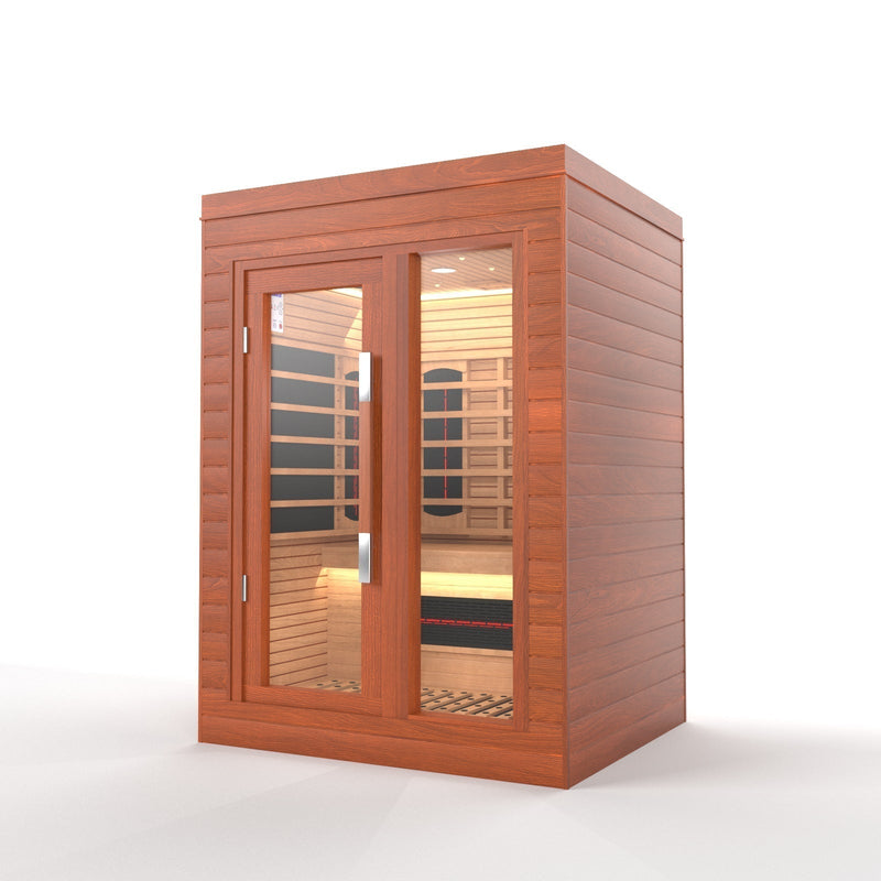 Load image into Gallery viewer, SAUNA EVOLUTION® Indoor Full Spectrum Luxury Single-Layer Bench Cabin Sauna Luna - 2