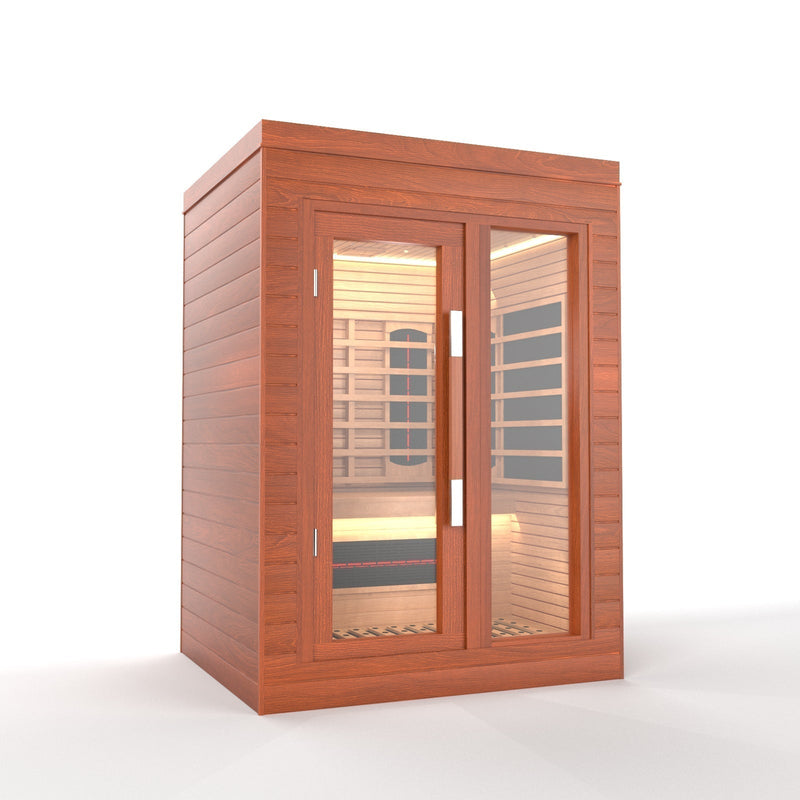 Load image into Gallery viewer, SAUNA EVOLUTION® Indoor Full Spectrum Luxury Single-Layer Bench Cabin Sauna Luna - 2