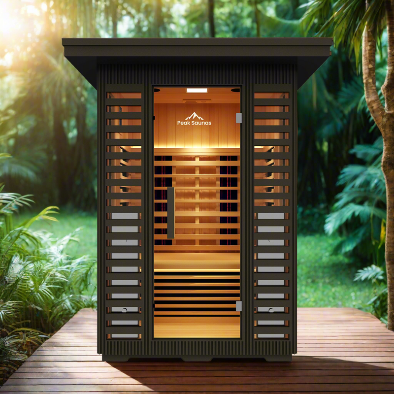 Load image into Gallery viewer, Peak Saunas Patagonia Luxury 2-Person Outdoor Full Spectrum Infrared Sauna with Smart WiFi App Control