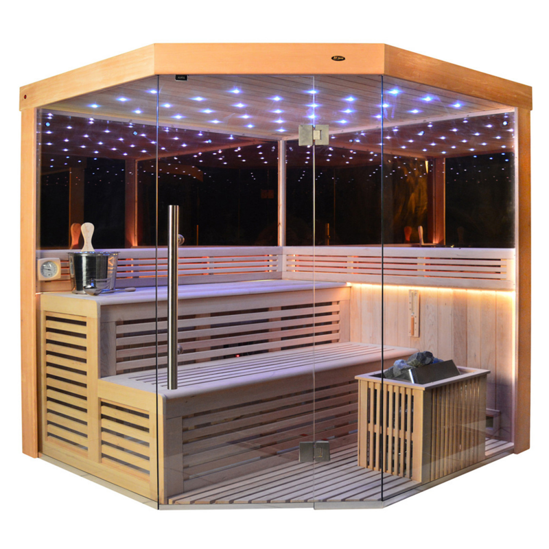 Load image into Gallery viewer, SAUNA EVOLUTION® Indoor New Exclusive Mirror Steam Sauna Glass 13