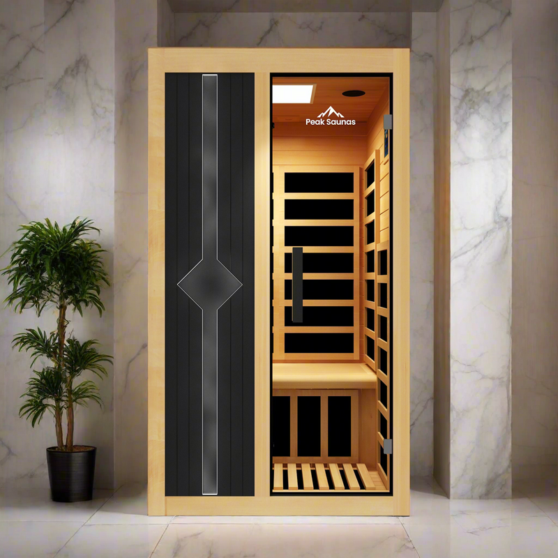 Load image into Gallery viewer, Peak Saunas Olympus Luxury 1-2 Person FAR Infrared Sauna with Smart WiFi App Control
