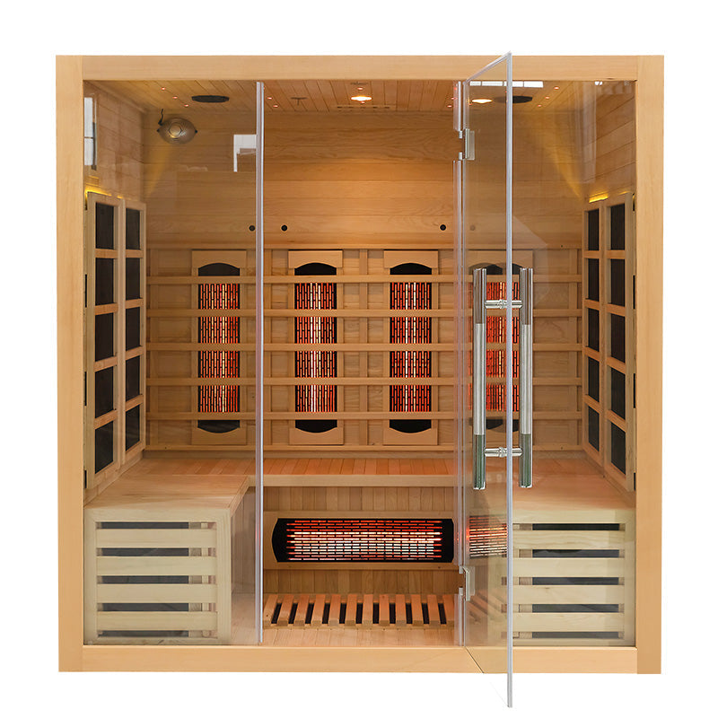 Load image into Gallery viewer, SAUNA EVOLUTION® Full Spectrum Indoor Solid Wood Sauna Far Infrared 11