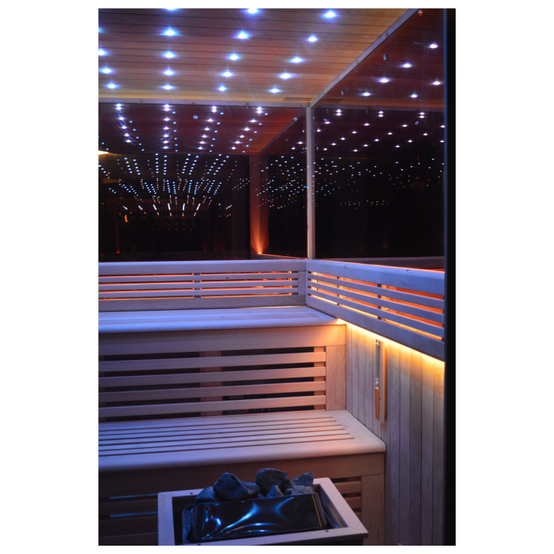 Load image into Gallery viewer, SAUNA EVOLUTION® Indoor New Exclusive Mirror Steam Sauna Glass 13