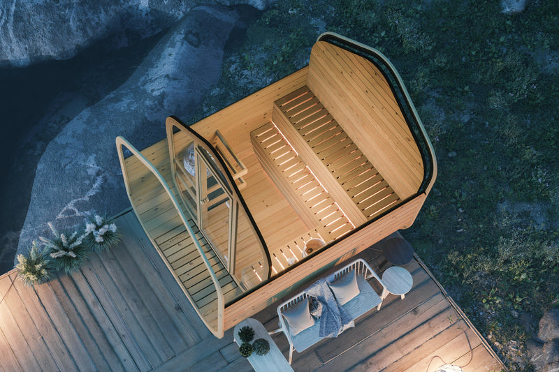 Load image into Gallery viewer, SAUNA EVOLUTION® Barrel Sauna Serenity Nature Air 8