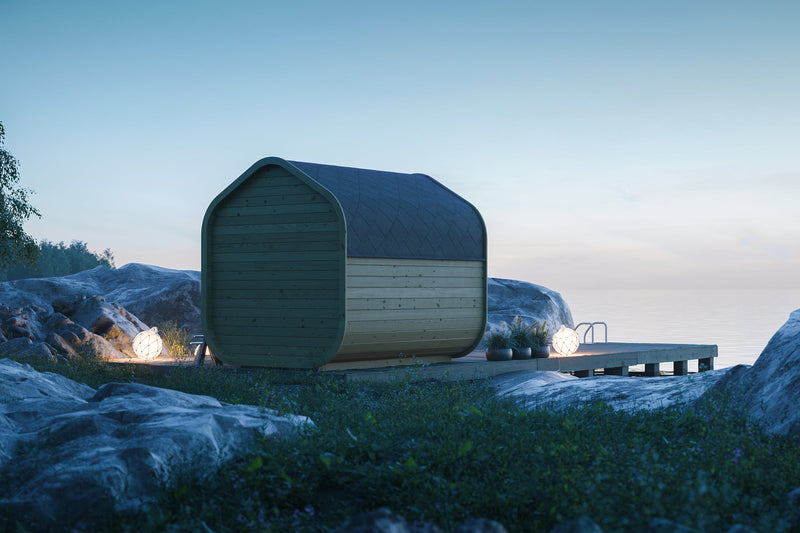 Load image into Gallery viewer, SAUNA EVOLUTION® Barrel Sauna Serenity Nature Air 8