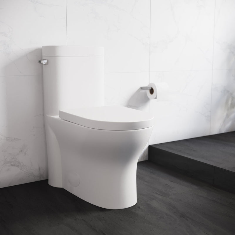 Load image into Gallery viewer, Swiss Madison Monaco One-Piece Elongated Toilet Side Flush 1.28 gpf - SM-1T109