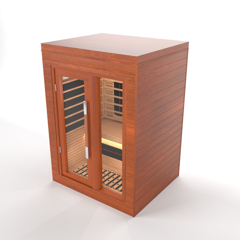 Load image into Gallery viewer, SAUNA EVOLUTION® Indoor Full Spectrum Luxury Single-Layer Bench Cabin Sauna Luna - 2