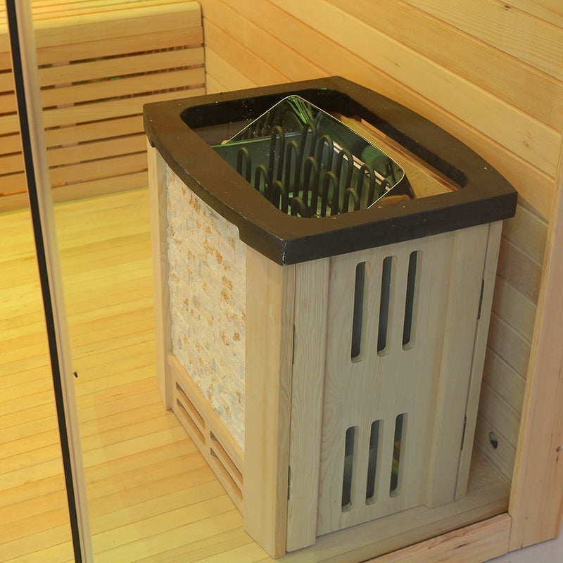 Load image into Gallery viewer, SAUNA EVOLUTION® Include Therapy Wood Traditional Steam Sauna Modern Relax 7