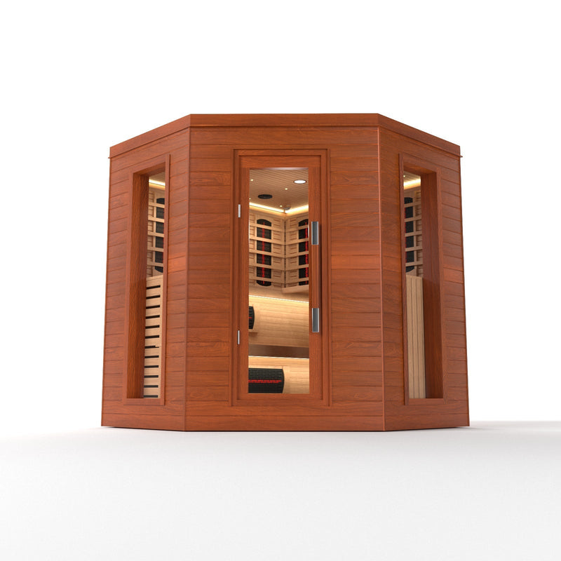 Load image into Gallery viewer, SAUNA EVOLUTION® Indoor Luxury Cabin Corner Sauna Luna - 1