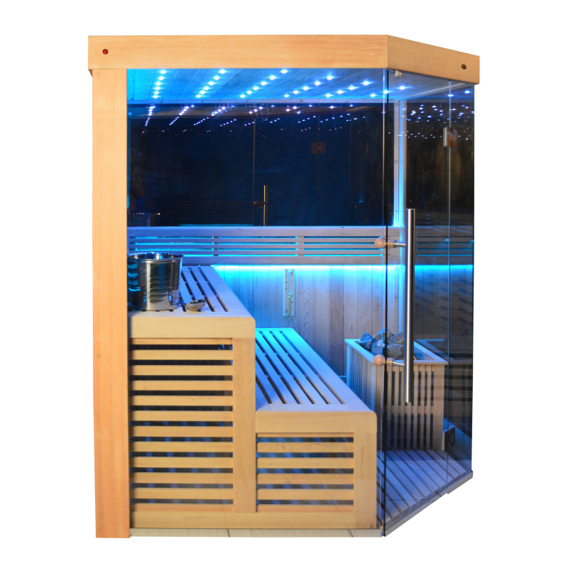 Load image into Gallery viewer, SAUNA EVOLUTION® Indoor New Exclusive Mirror Steam Sauna Glass 13