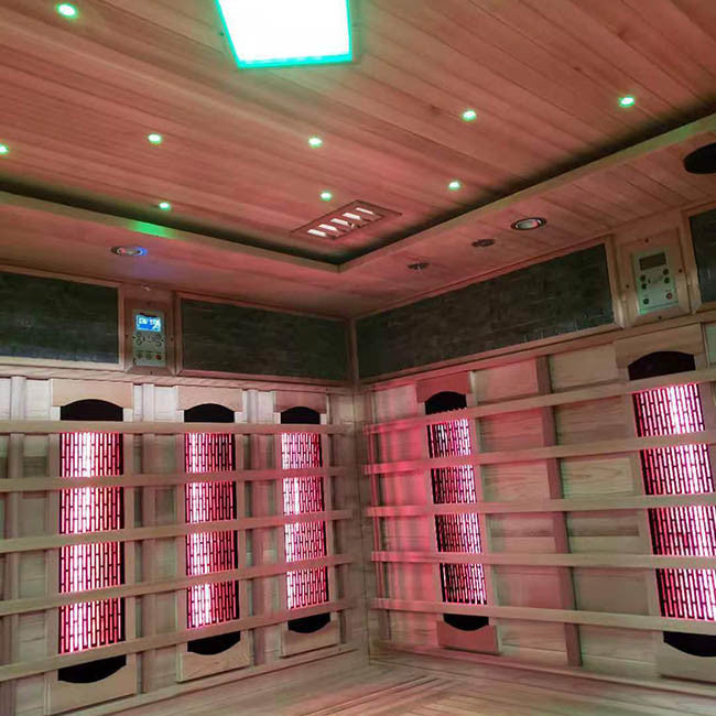Load image into Gallery viewer, SAUNA EVOLUTION® 5-6 People Traditional Steam And Far Infrared Sauna Room Luxury 4