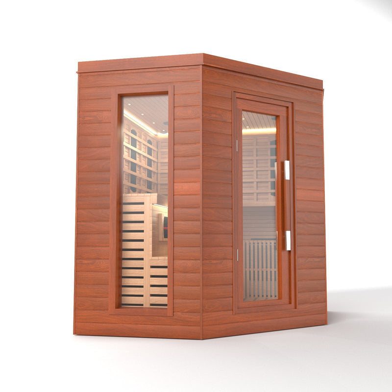Load image into Gallery viewer, SAUNA EVOLUTION® Indoor Luxury Cabin Corner Sauna Luna - 1