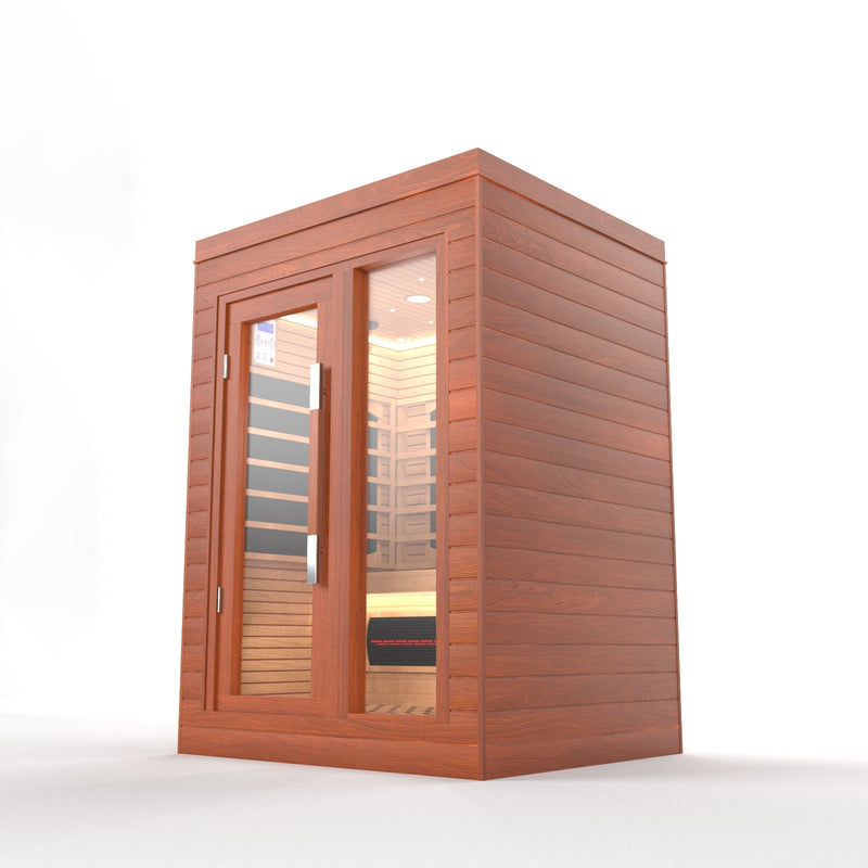Load image into Gallery viewer, SAUNA EVOLUTION® Indoor Full Spectrum Luxury Single-Layer Bench Cabin Sauna Luna - 2