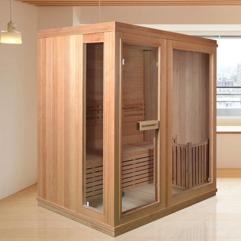 Load image into Gallery viewer, SAUNA EVOLUTION® Finland Traditional Indoor Wooden Sauna Glass 07