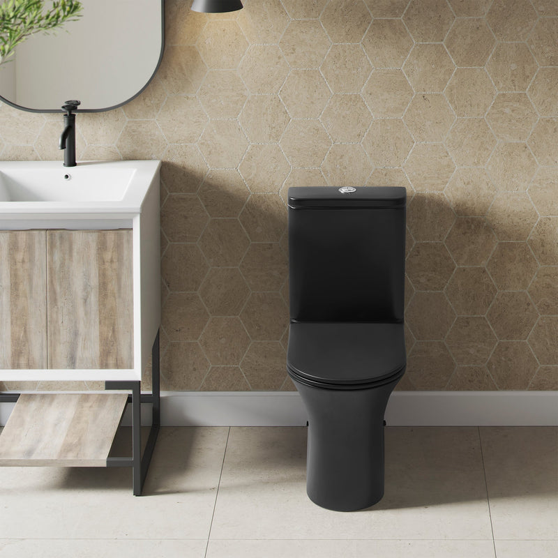 Load image into Gallery viewer, Swiss Madison Calice Two-Piece Elongated Rear Outlet Toilet Dual-Flush 0.8/1.28 gpf - SM-2T120