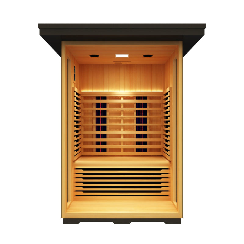 Load image into Gallery viewer, Peak Saunas Patagonia Luxury 2-Person Outdoor Full Spectrum Infrared Sauna with Smart WiFi App Control
