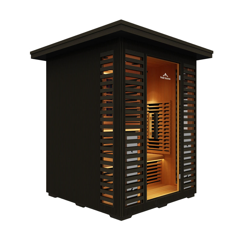 Load image into Gallery viewer, Peak Saunas Kilimanjaro Luxury 5-Person Outdoor Full Spectrum Infrared Sauna with Smart WiFi App Control