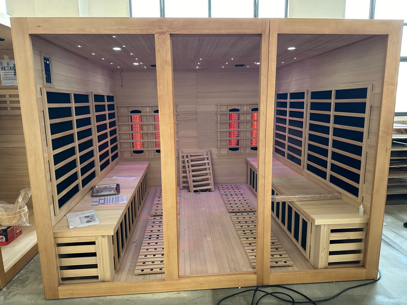 Load image into Gallery viewer, SAUNA EVOLUTION® Big Size Canadian Solid Wood Infrared and Steam Hybrid Dual system 06