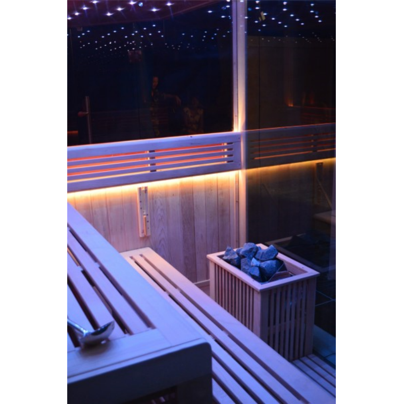 Load image into Gallery viewer, SAUNA EVOLUTION® Indoor New Exclusive Mirror Steam Sauna Glass 13