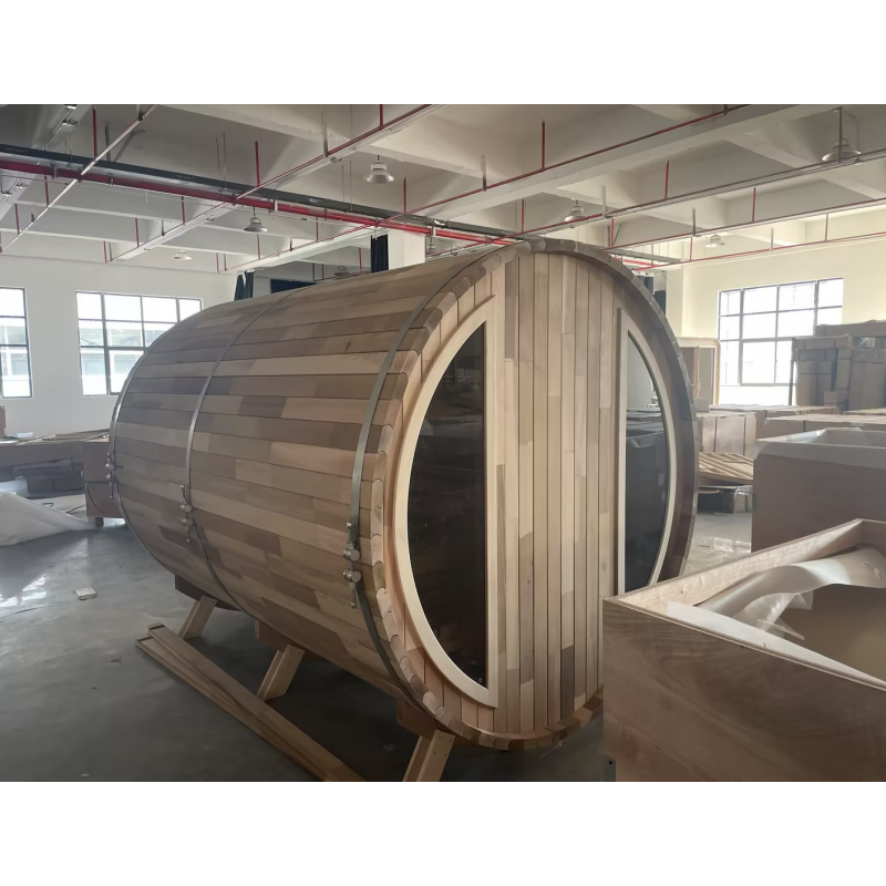 Load image into Gallery viewer, SAUNA EVOLUTION® Barrel Sauna Serenity Nature Air 9