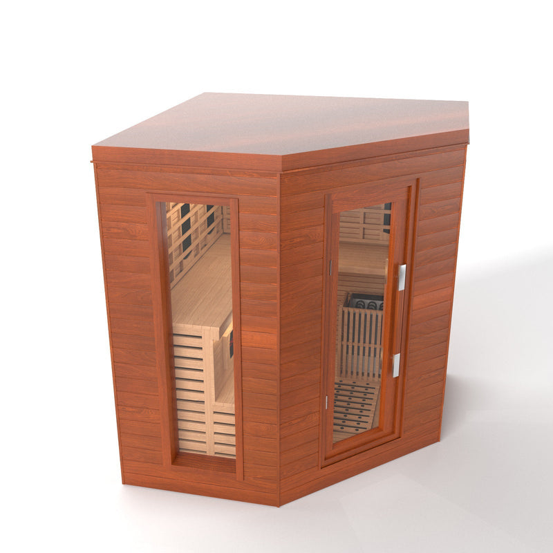 Load image into Gallery viewer, SAUNA EVOLUTION® Indoor Luxury Cabin Corner Sauna Luna - 1