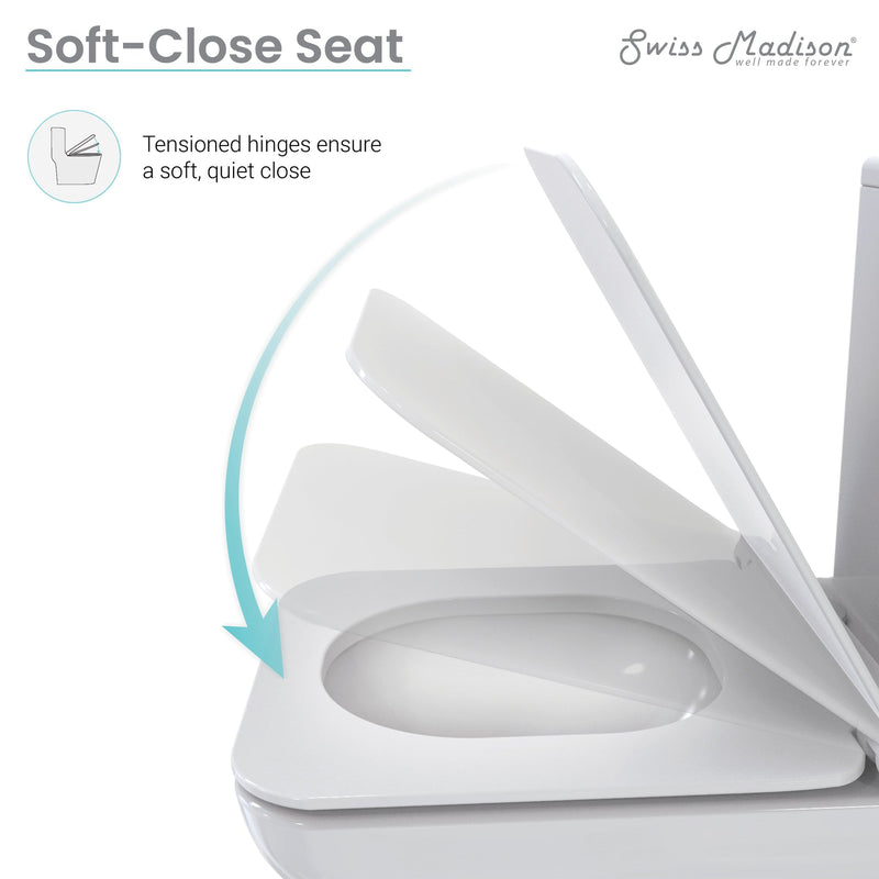 Load image into Gallery viewer, Swiss Madison Carre One Piece Square Toilet Side Flush - SM-1T258
