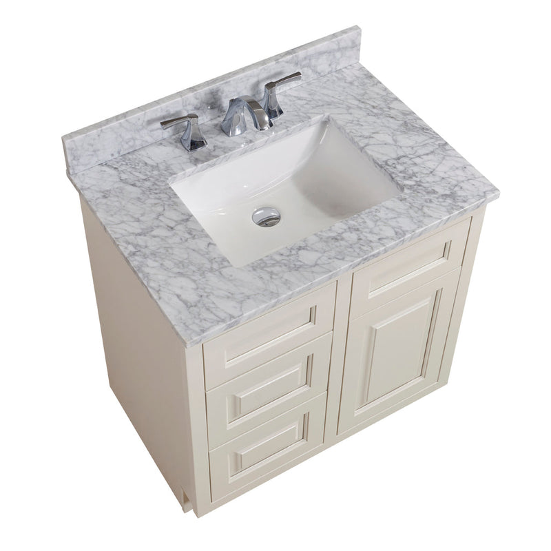 Load image into Gallery viewer, Altair 31" Natural Marble Vanity Top with White Sink 64031-CTP-CA