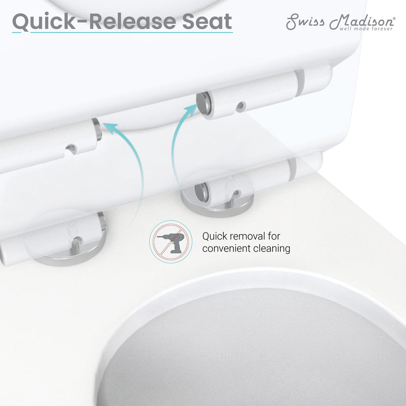 Load image into Gallery viewer, Swiss Madison Carre One Piece Square Toilet Side Flush - SM-1T258