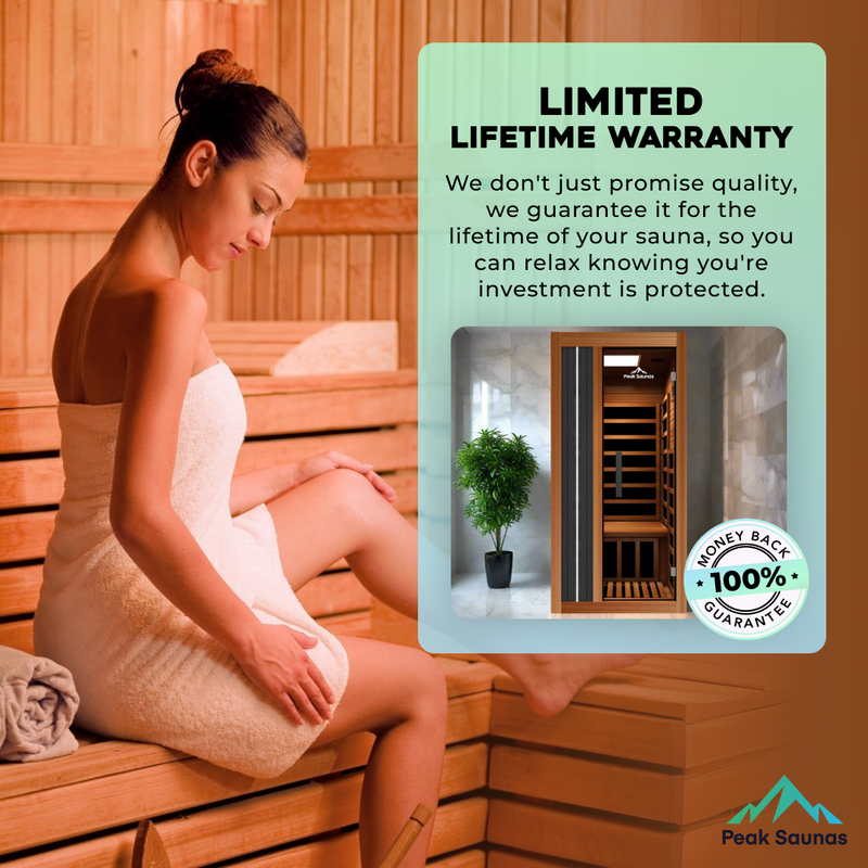 Load image into Gallery viewer, Peak Saunas Aspen Luxury 1-Person FAR Infrared Sauna with Smart WiFi App Control