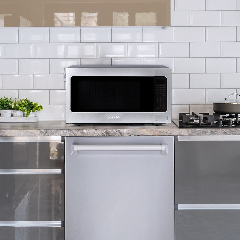 Load image into Gallery viewer, Cosmo 24'' Countertop Microwave Oven with 2.2 cu. ft. Capacity COS-BIM22SSB