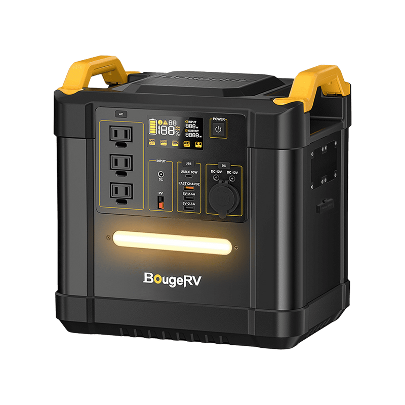 Load image into Gallery viewer, BougeRV FORT 1500 1456Wh LiFePO4 Portable Power Station ISE164