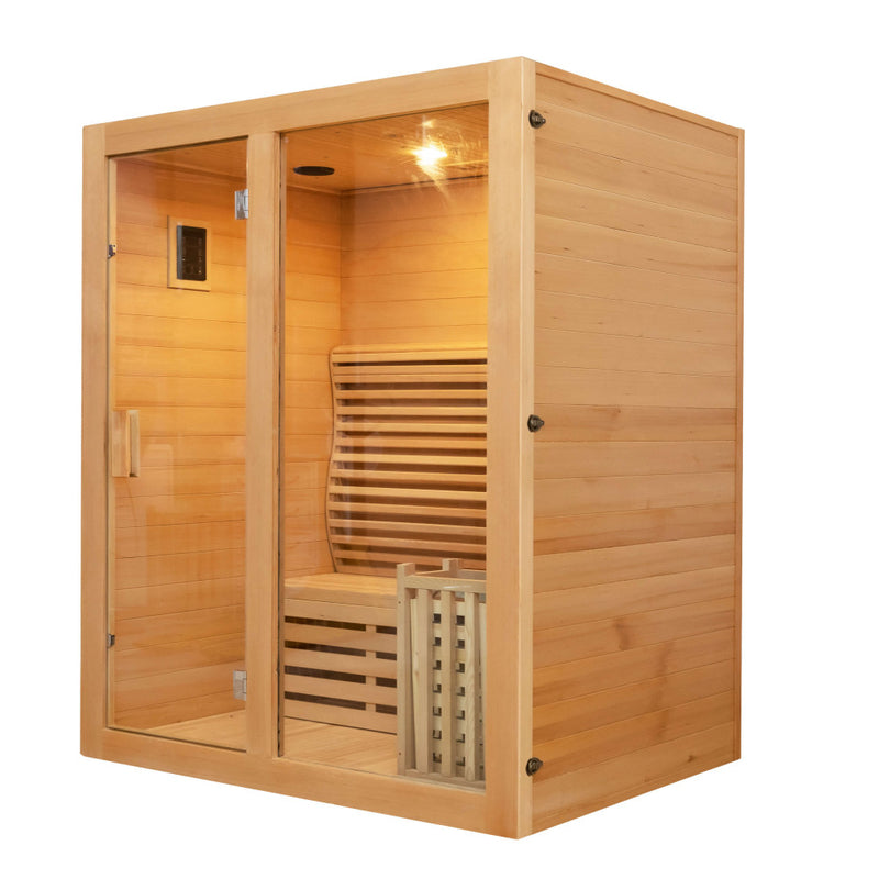 Load image into Gallery viewer, SAUNA EVOLUTION® Canadian Indoor Ozone Saunas And Steam Room For SPA Center Glass 08