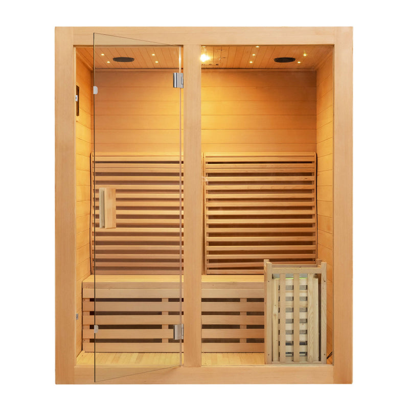 Load image into Gallery viewer, SAUNA EVOLUTION® Canadian Indoor Ozone Saunas And Steam Room For SPA Center Glass 08
