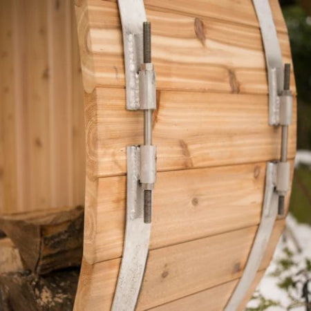 Load image into Gallery viewer, SAUNA EVOLUTION® Cedar Barrel Wood Storage